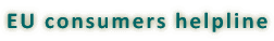 EU consumers helpline