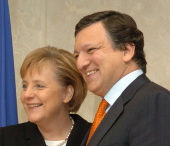 �h�C�c��Merkel�񑊂Ɖ��B�ψ����Barroso�ψ���