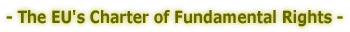 The EU's Charter of Fundamental Rights